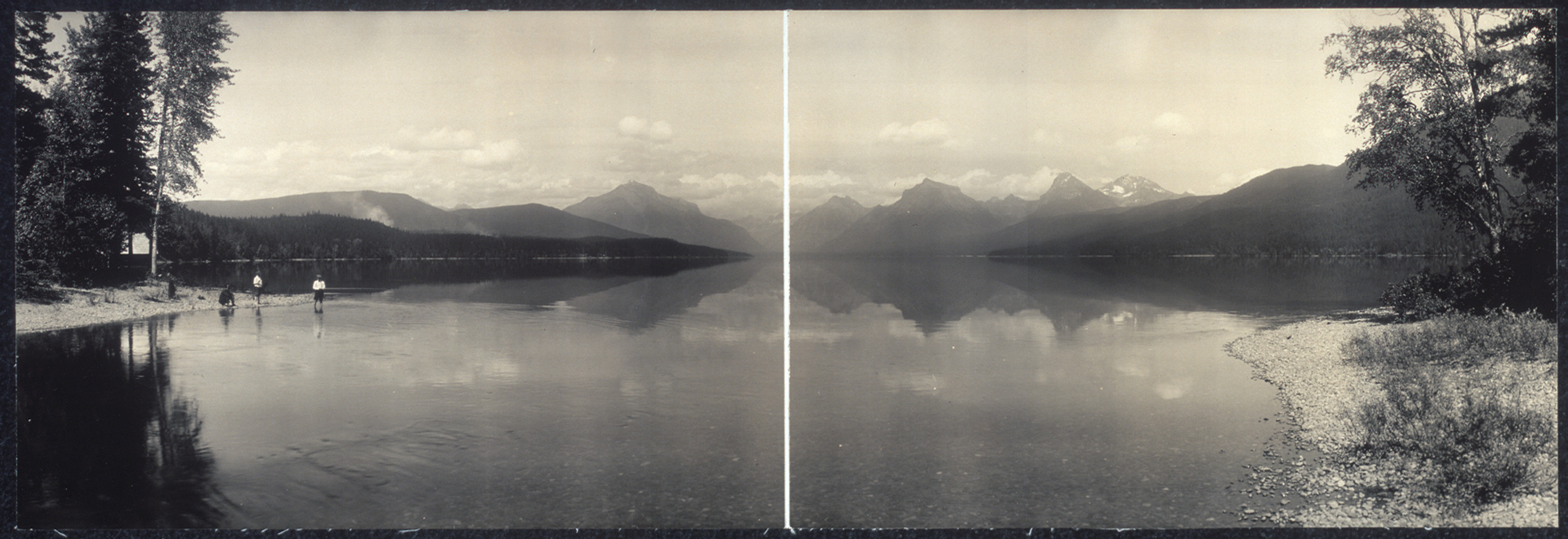 Lake McDonald 2 Glacier Park, Montana, 1915, 1915 — historic image