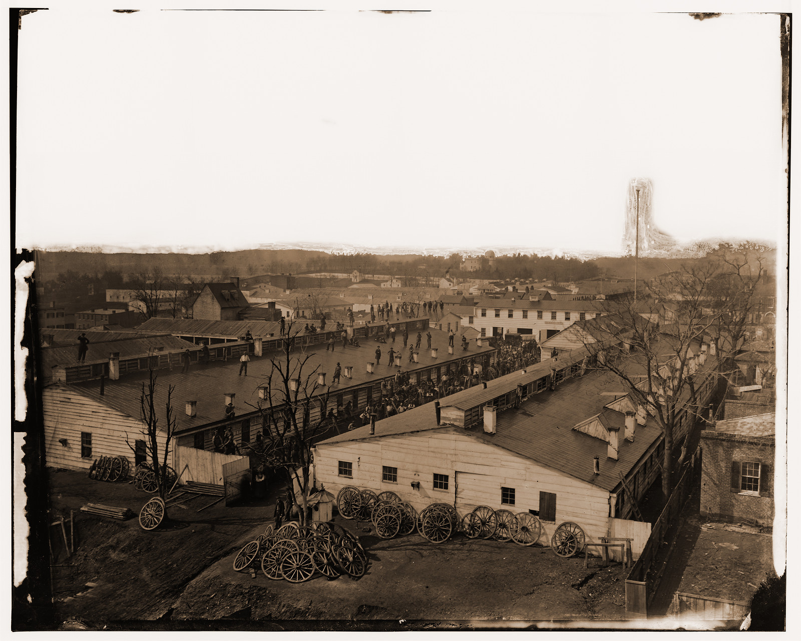 Washington District of Columbia. Government repair shops, 1865 — historic photograph
