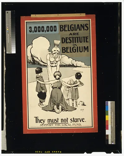 3000000 Belgians are destitute in Belgium. They must not starve. Support the local fund / Hassall.