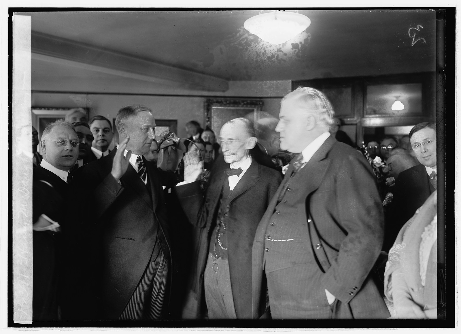 Harry M. Daugherty swearing in, [3/5/21], [1921 March 5] — historic photograph