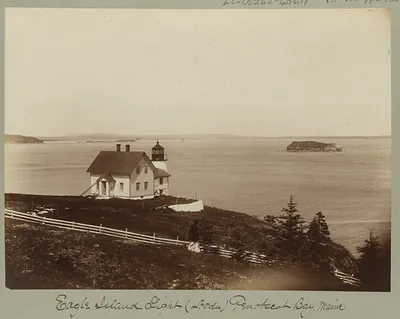 Eagle Island Light, (4th order), Penobscot Bay, Maine