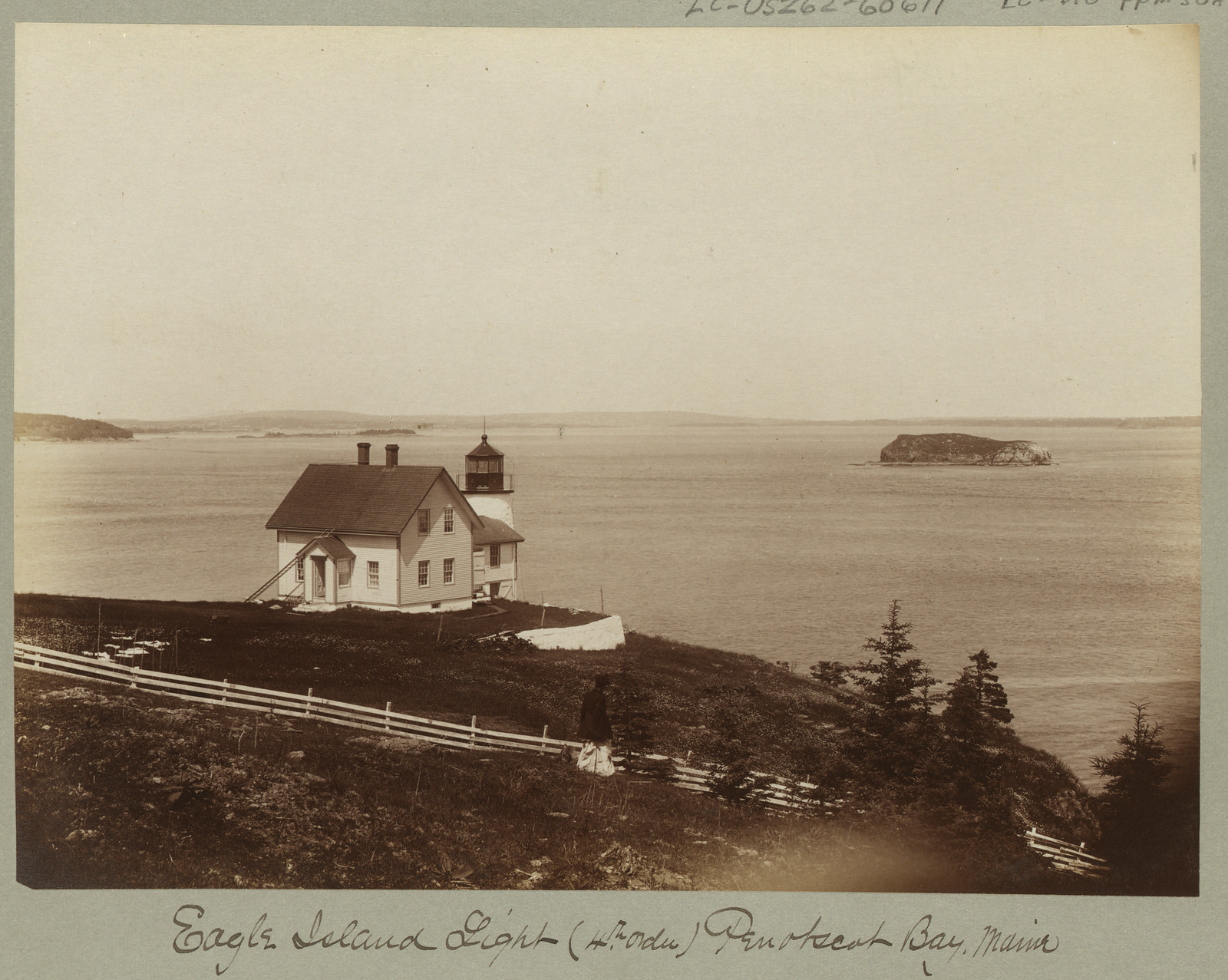 Eagle Island Light, (4th order), Penobscot Bay, Maine, [between 1884 and 1891] — historic photograph
