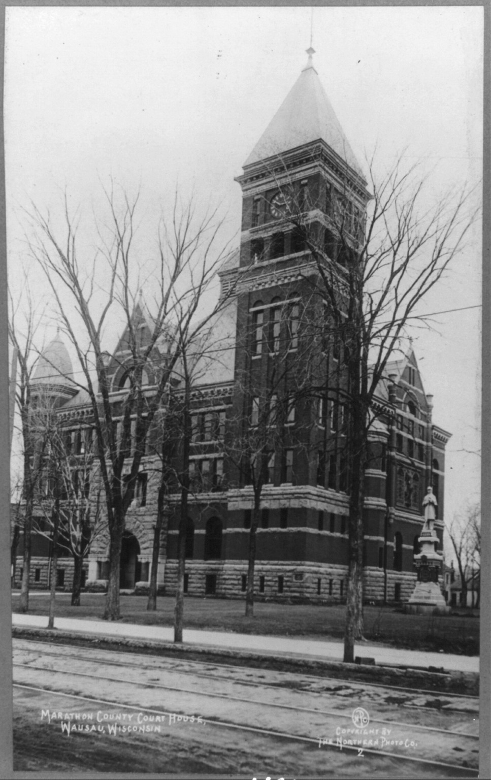 Marathon County Court House, Wausau, Wisc., c1911. — historic photograph