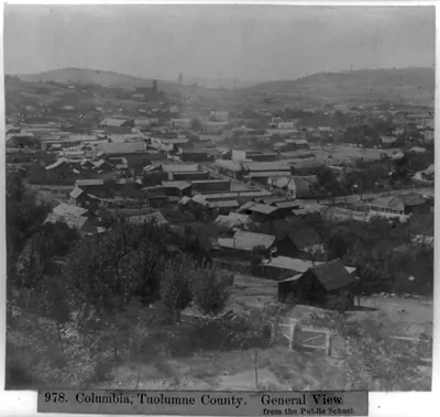 Columbia, Tuolumne County - General view from the Public School