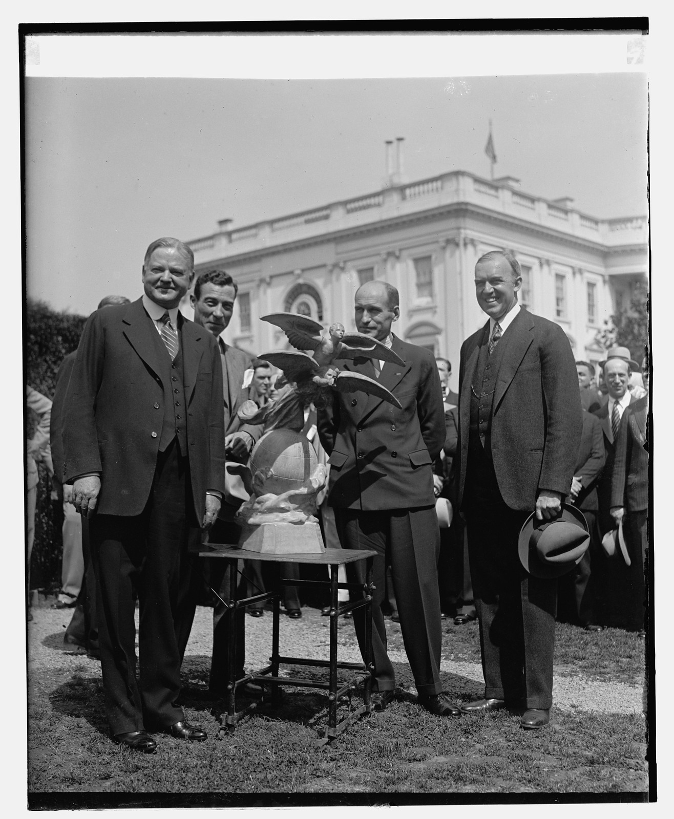 Hoover, Lt. Eielson, McCracken, 4/8/29, [19]29 April 8. — historic photograph