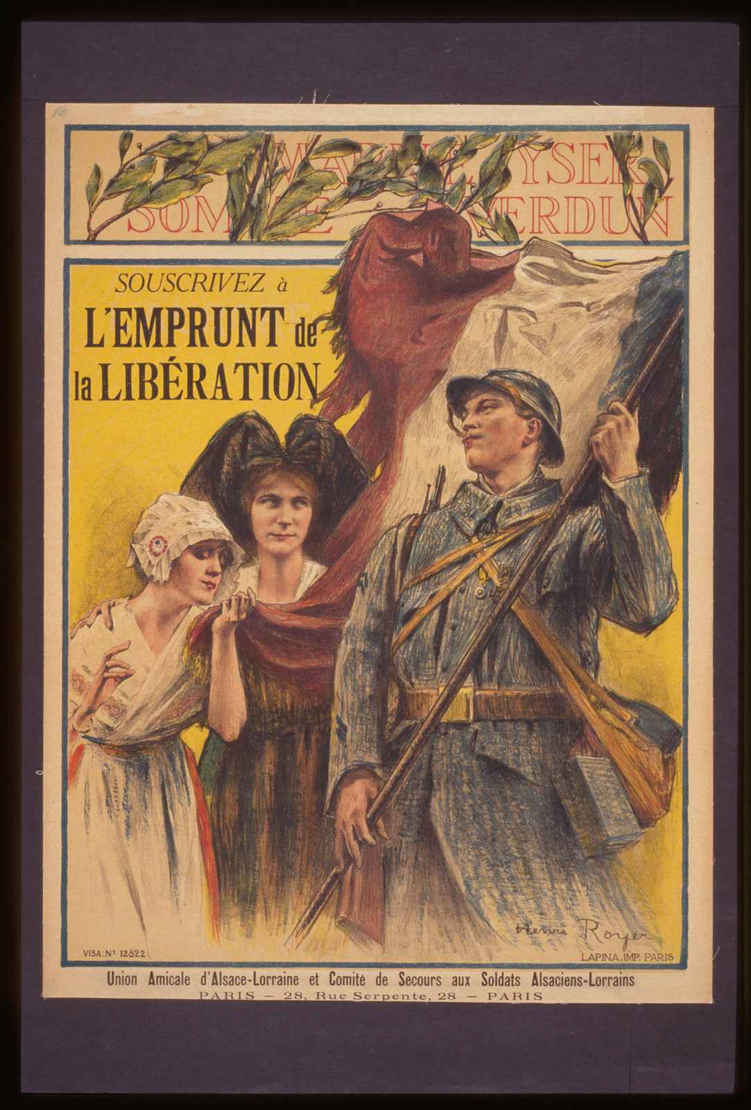 Souscrivez agrave lEmprunt de la Libeacuteration, 1918 — vintage poster