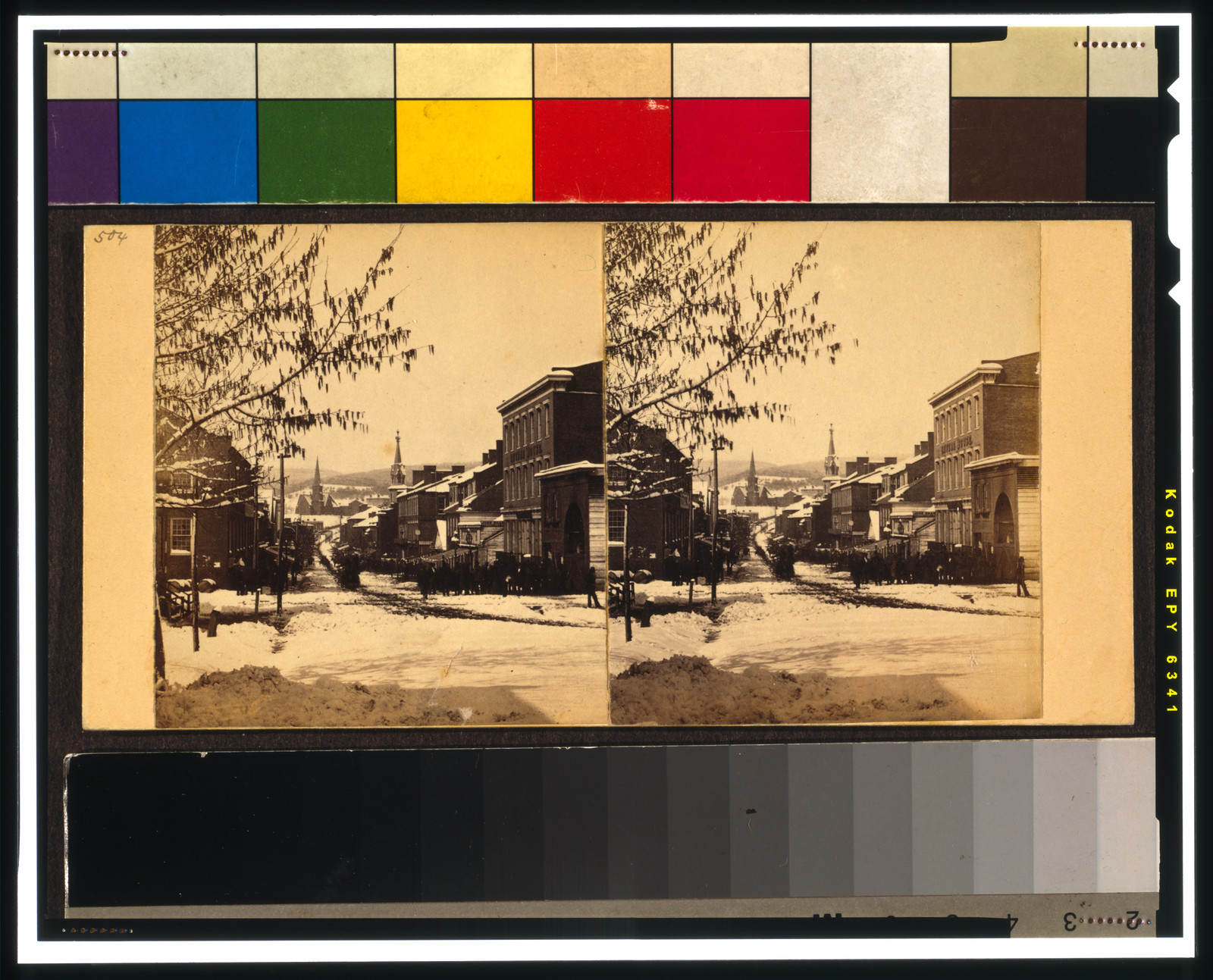 Baltimore St., Cumberland, after a snow storm, Apl. 10, 1862, 1862 April. — historic photograph