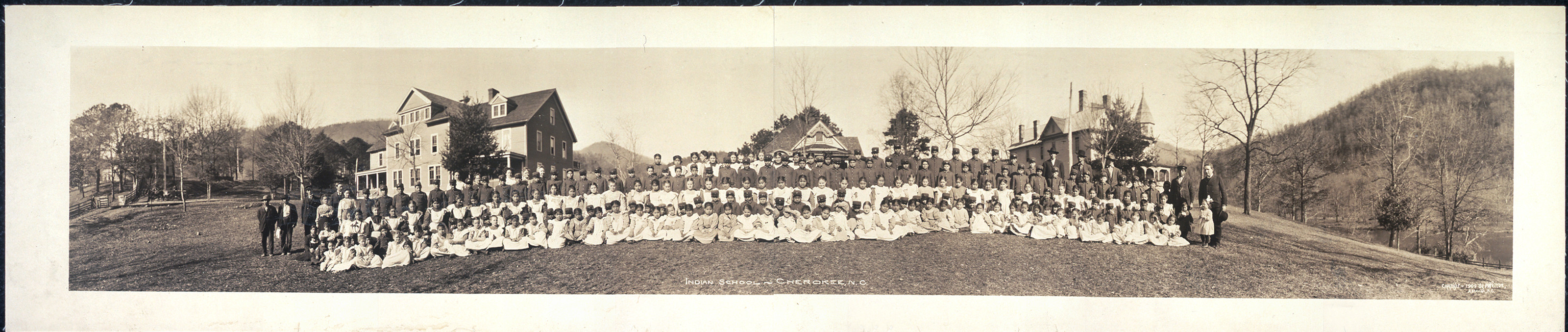 Indian School, Cherokee, North Carolina, 1909, 1909 — historic image