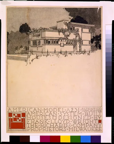 American Model A231 American System-Built Houses, Frank Lloyd Wright
