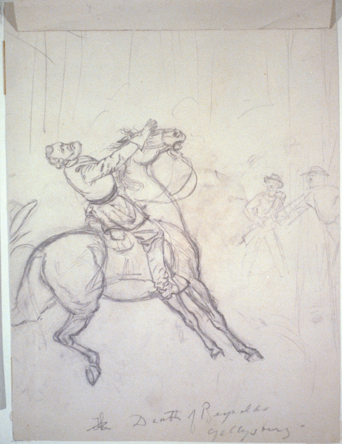 The death of Reynolds Gettysburg, [1863 July 3] — historic drawing