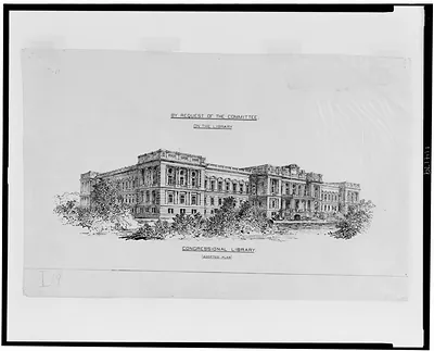 [Library of Congress, Washington, D.C. Perspective rendering]