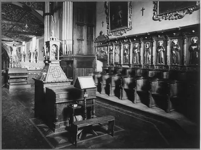 El coro of Iglesia de San Francisco, Quito, Ecuador