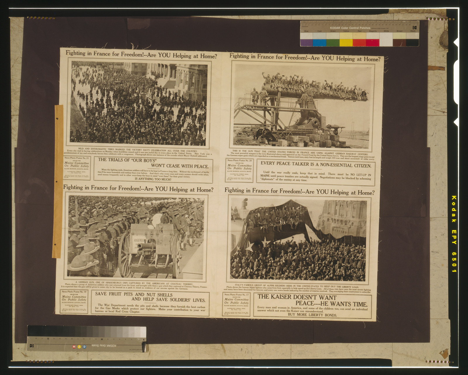 Fighting in France for Freedom: Are YOU Helping at Home?, 1918 — historic image