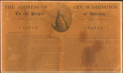 The Address of Gen. Washington to the People on his Declining the Presidency