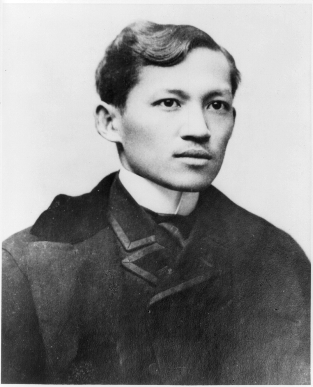 [Jose Rizal, 1861-1896, bust portrait, facing left] — historic photograph