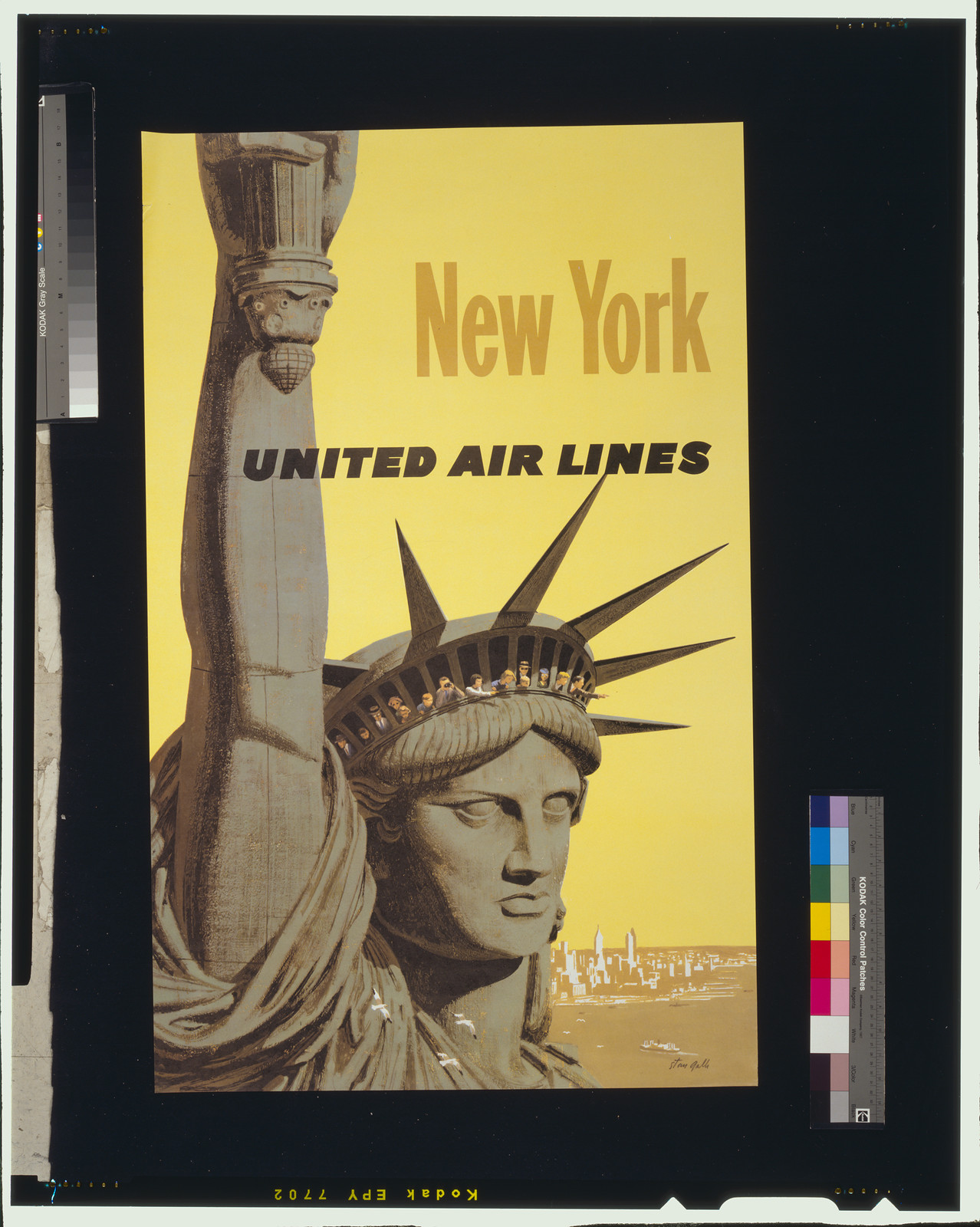 New York, United Air Lines / Stan Galli. — vintage poster