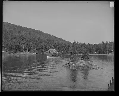 [Island Harbor, Lake George, N.Y.]