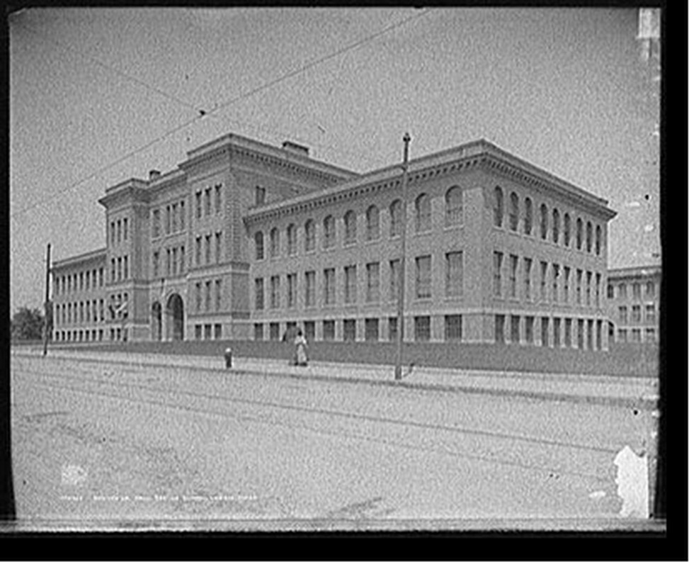 Southwick Hall, textile school, Lowell, Mass., c1908. — historic photograph