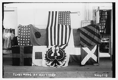 Flags made at Navy Yard