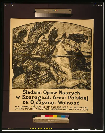 Following the paths of our fathers in the ranks of the Polish army for motherland and freedom / W. T. Benda.