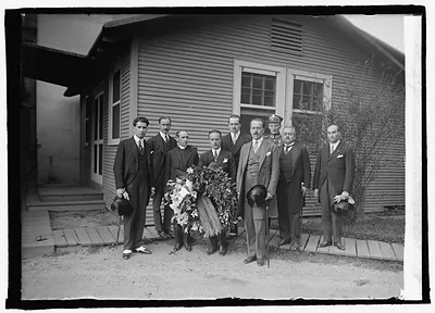 Count Alexander Skrzynski of Poland at Tomb of Woodrow Wilson, 7/17/25