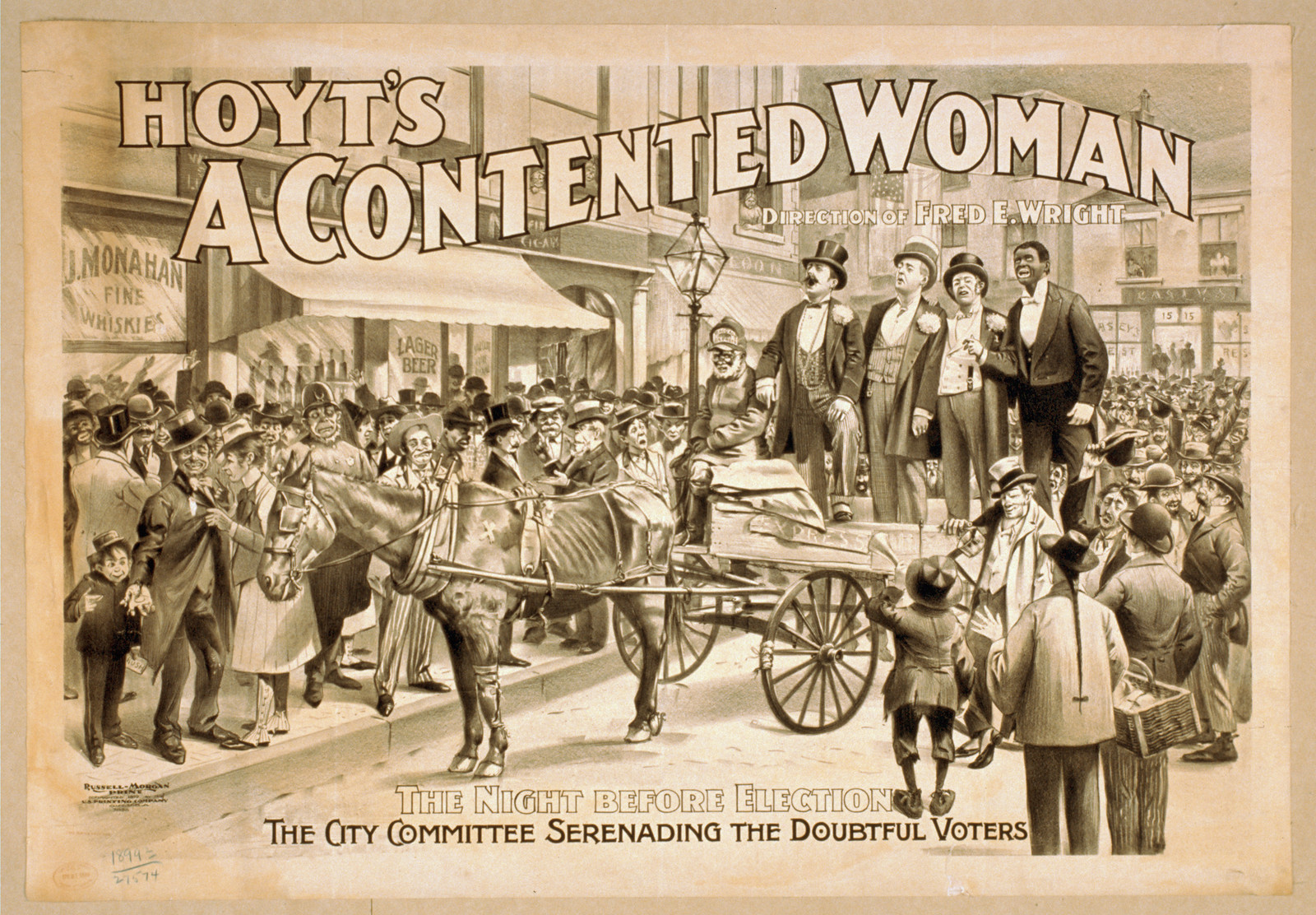Hoyts A contented woman, 1899 — vintage poster