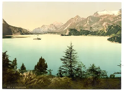 Upper Engadine Lake Sils Grisons Switzerland