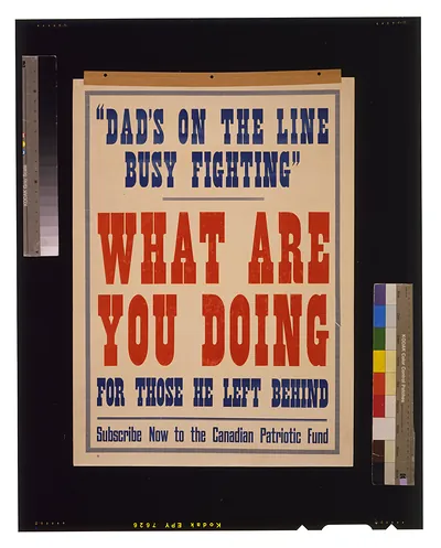 Dads on the line busy fighting. What are you doing for those he left behind. Subscribe now to the Canadian Patriotic Fund