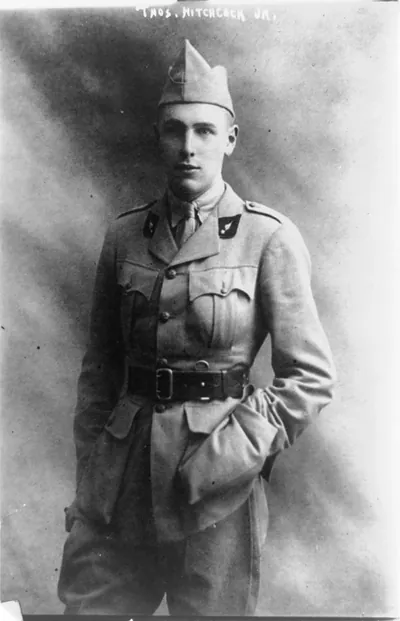 [Thomas Hitchcock, Jr., three-quarter length portrait, standing, facing front, in uniform]