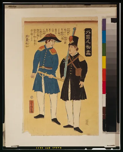 Gaikoku jinbutsu zukushi - AmerikaTITLE TRANSLATION:People from foreign lands - Americans.