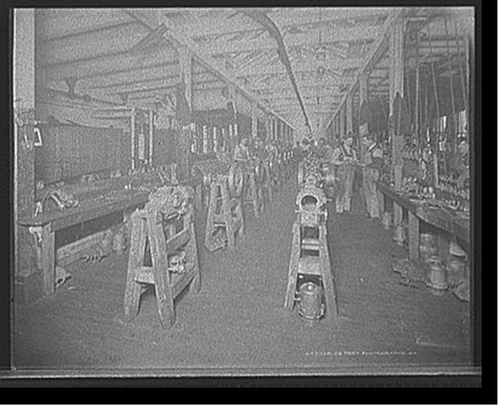 [Assembling room, Leland & Faulconer Manufacturing Co., Detroit, Mich.], [1903 Nov.] — historic photograph
