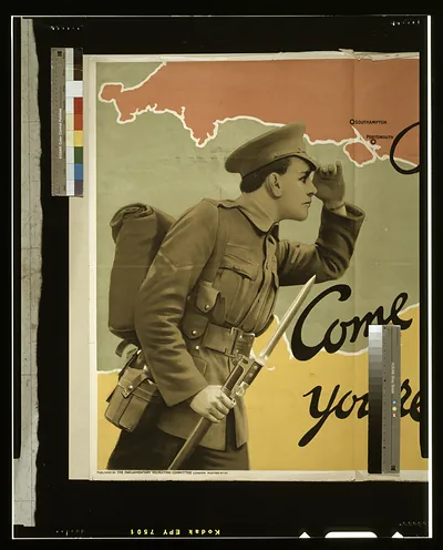 Boys come over here, you're wanted / printed by David Allen & Sons Ld., Harrow, Middlesex.