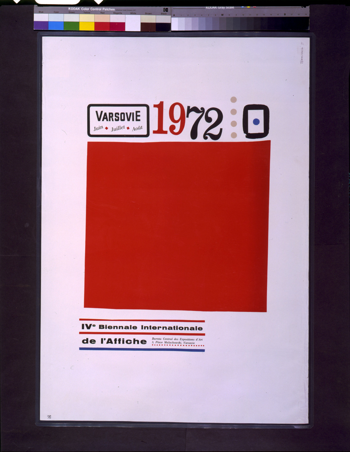 1972, Varsovie ... IVe Biennale Internationale de l'Affiche / Tomaszewski., 1971 — vintage poster