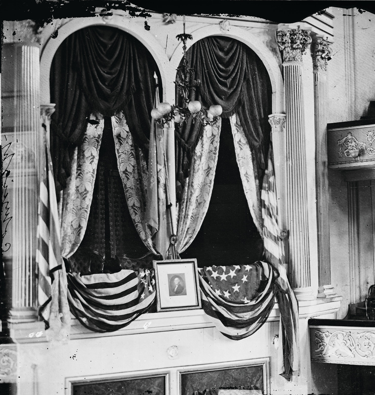 Washington, D.C., President Lincoln's Box At Ford's Theater, April, 1865 — historic photograph