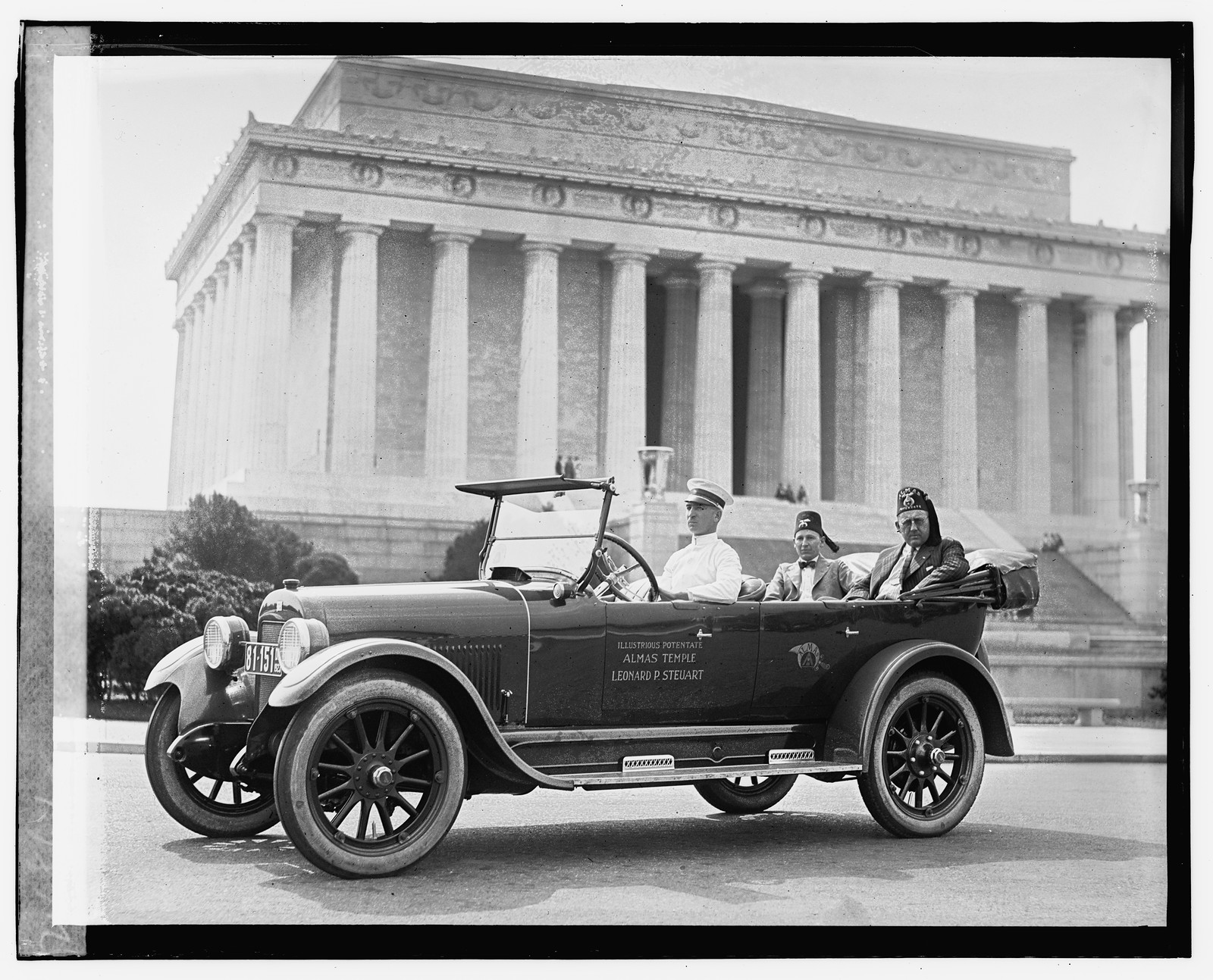 [Shriner automobile Illustrious Potentate — historic photograph