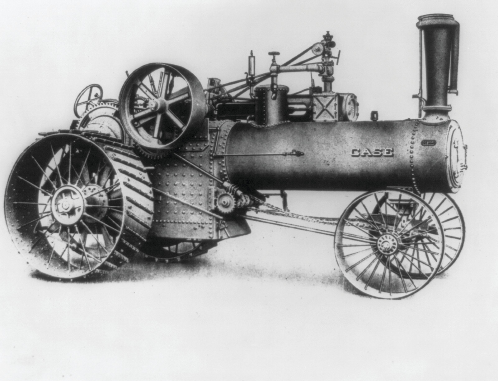 1906 tractor, [no date recorded on caption card] — historic photograph