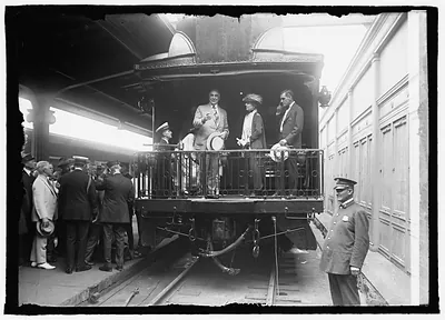 Pres. & Mrs. Harding & Geo. Christian, 6/20/23