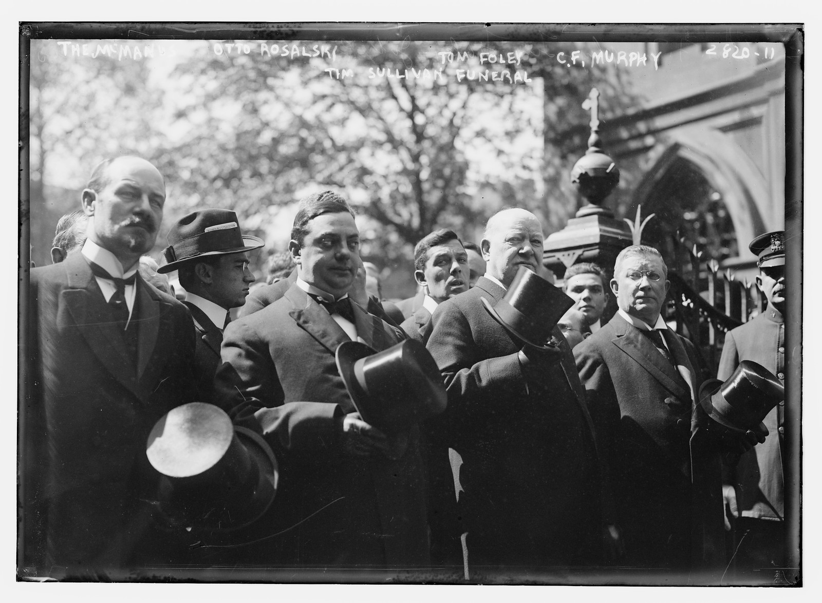 Tim Sullivan funeral McManus, Rosalski, Foley, Murphy, n/a — historic photograph