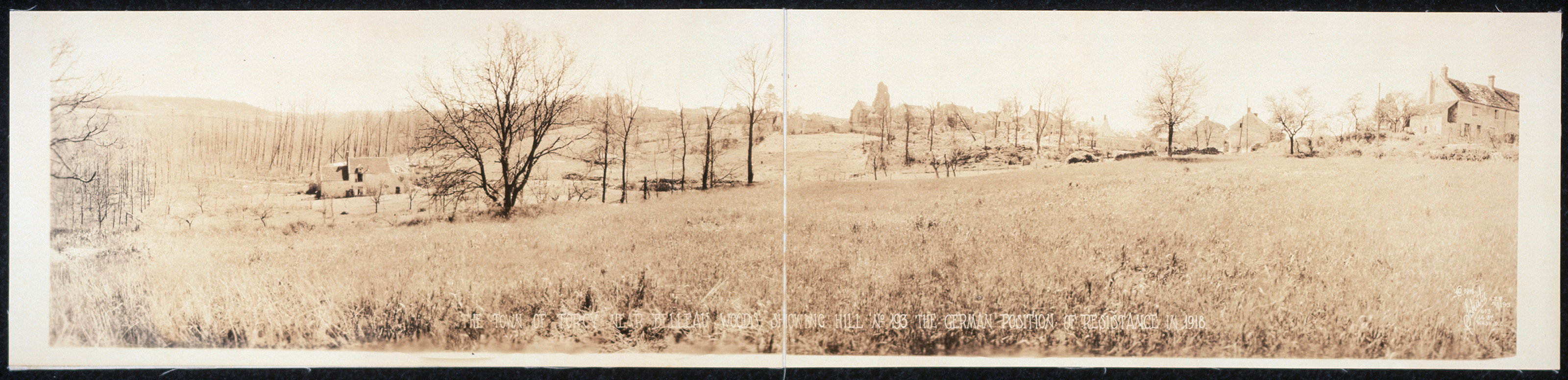 The Town of Torcy near Belleau Woods, France, 1918, 1918 — historic image