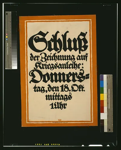 Schluss der Zeichnung auf Kriegsanleihe / Bernhard.