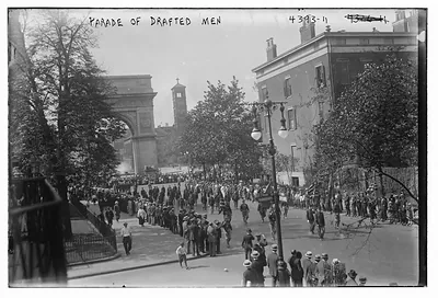 Parade of drafted men