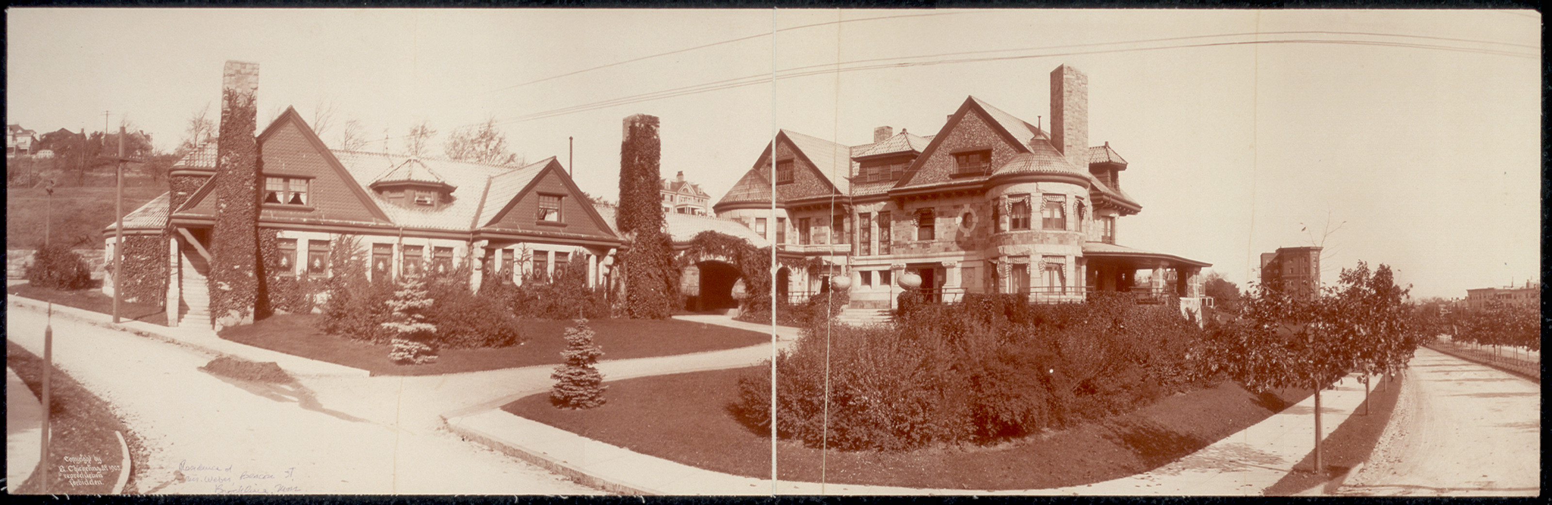 Beacon St Brookline, Massachusetts, 1903, 1903 — historic image