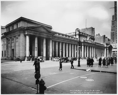 Pennsylvania Railroad depot, 7th Ave. and 31st St., New York City