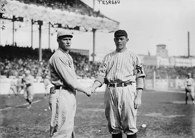 Smokey Joe Wood, Boston AL, & Jeff Tesreau, New York NL (baseball)