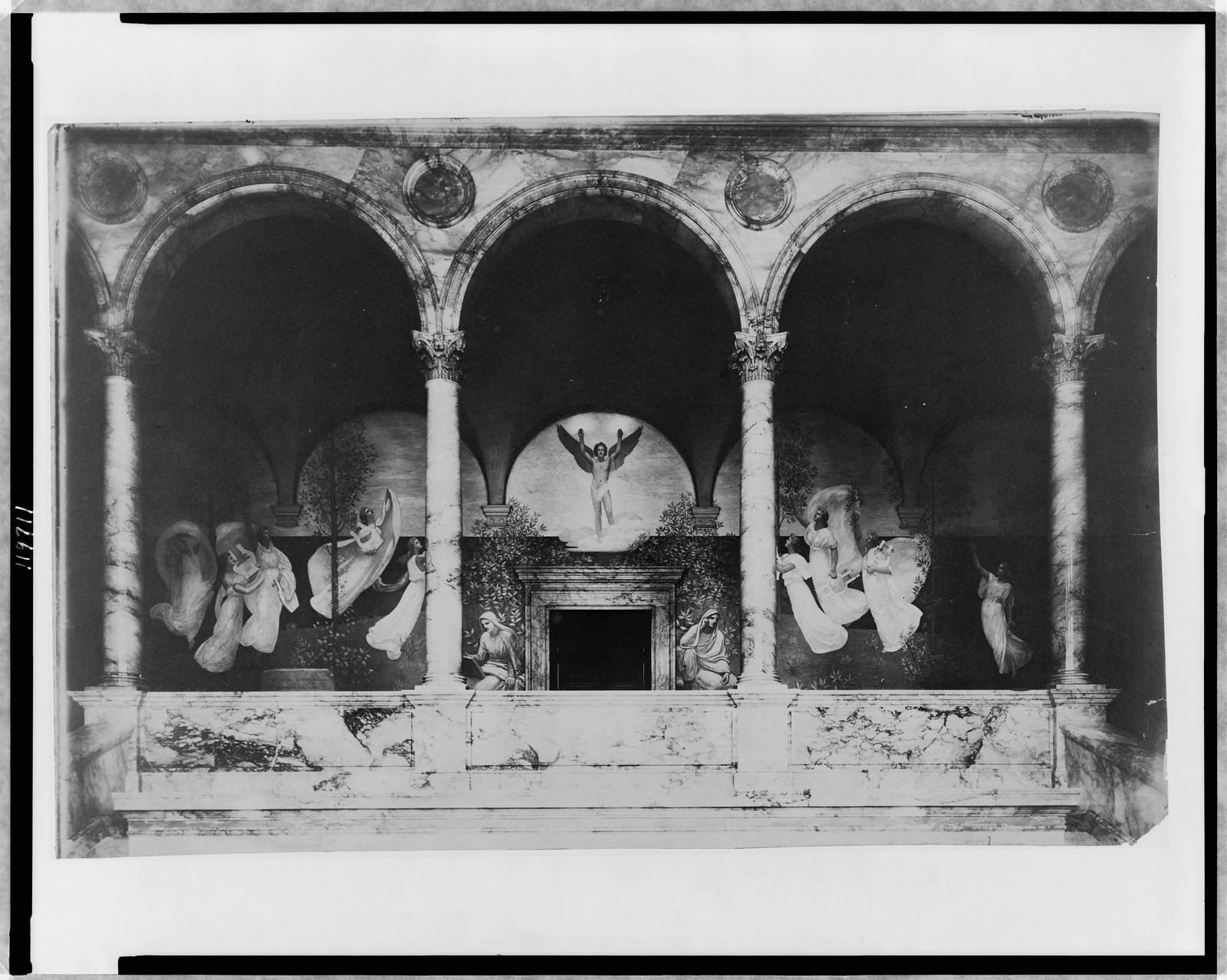 Chavanne's Muses welcoming the genius of enlightenment, Boston Library, c1901. — historic photograph