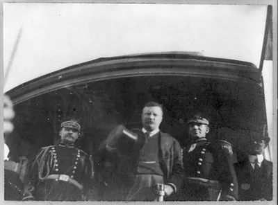The Only time Pres. Roosevelt ever consented to pose before a Kodak