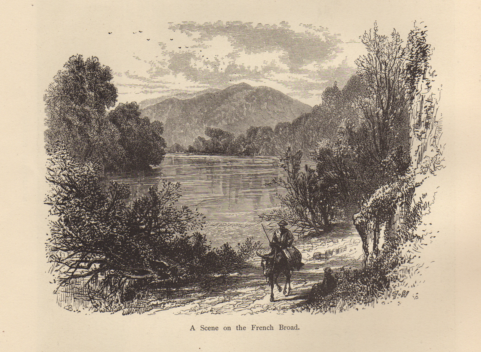 A Scene on the French Broad — historic image