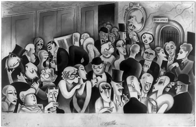 [Theater lobby]