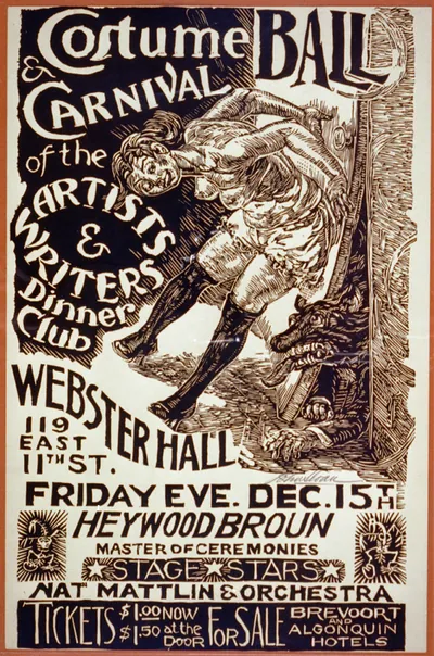 Costume ball--Carnival of the artists & writers dinner club--Webster Hall ... / John Sloan.