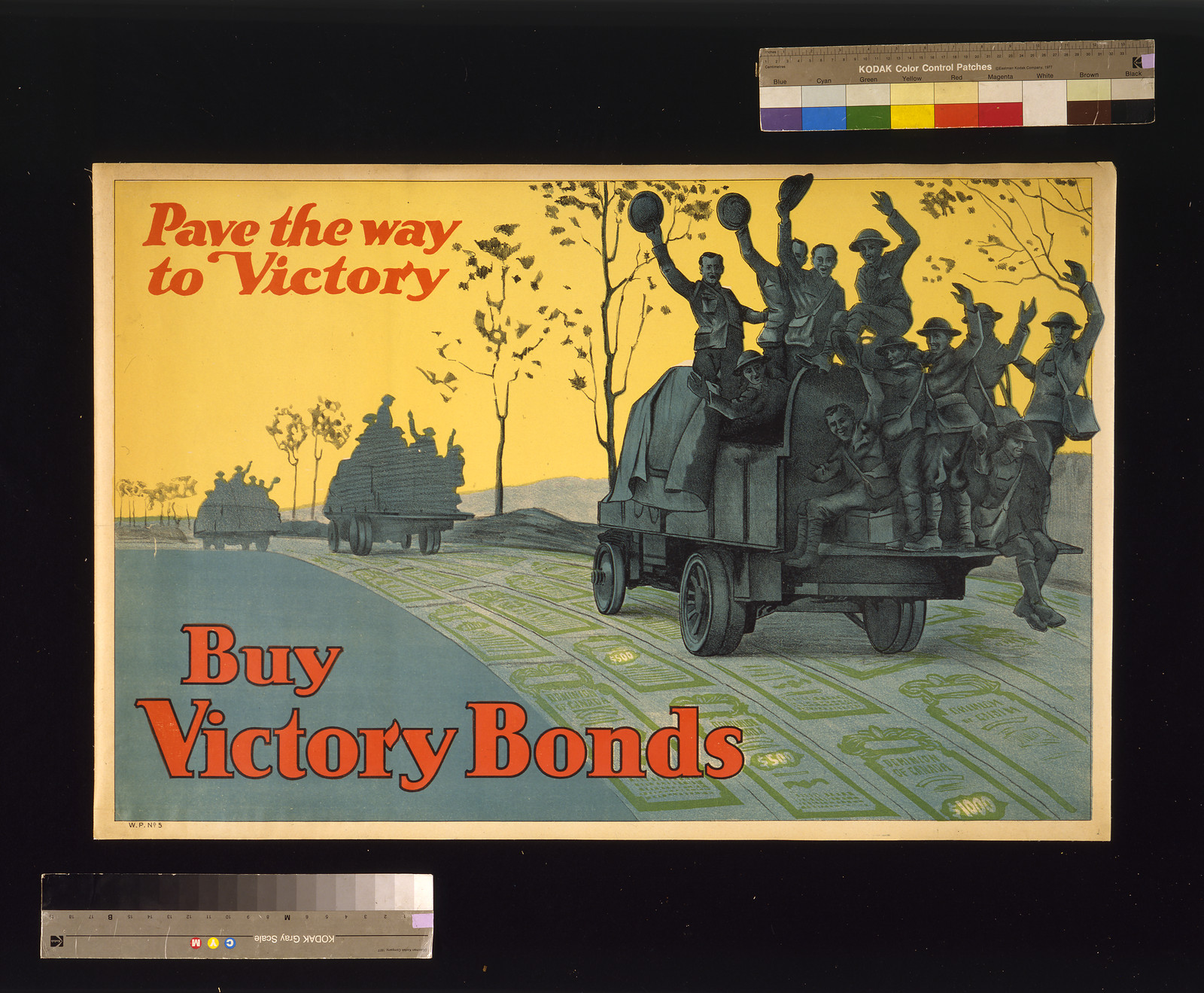 Buy War Bonds. Pave the way to victory, [S.l. : s.n., 1918] — vintage poster